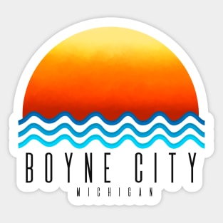 Boyne City Sunset Sticker